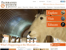 Tablet Screenshot of fairbanksmuseum.org